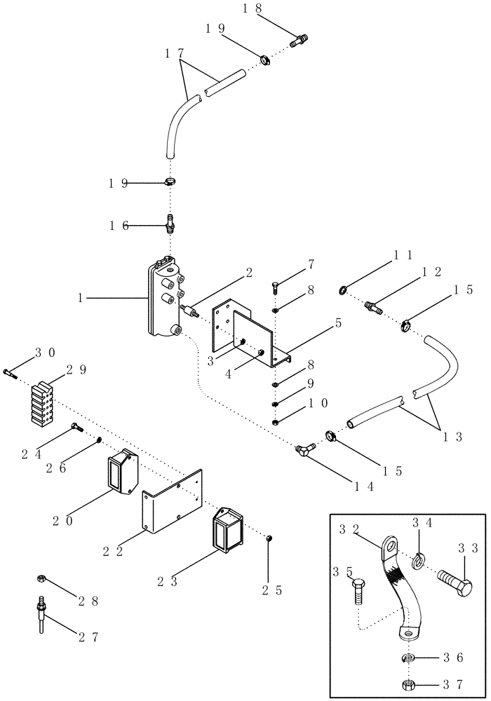 Схема запчастей Case IH PX190 - (04-06) - ENGINE SHUTOFF SWITCHES, SPEED CONTROL, OIL LEVEL (04) - ELECTRICAL SYSTEMS