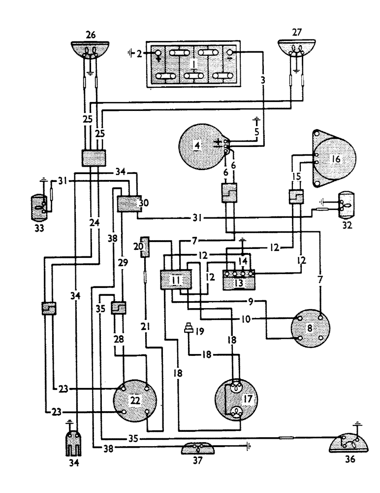 Схема запчастей Case IH 990A - (86) - ELECTRICAL EQUIPMENT, FROM TRACTOR 476325 (06) - ELECTRICAL SYSTEMS