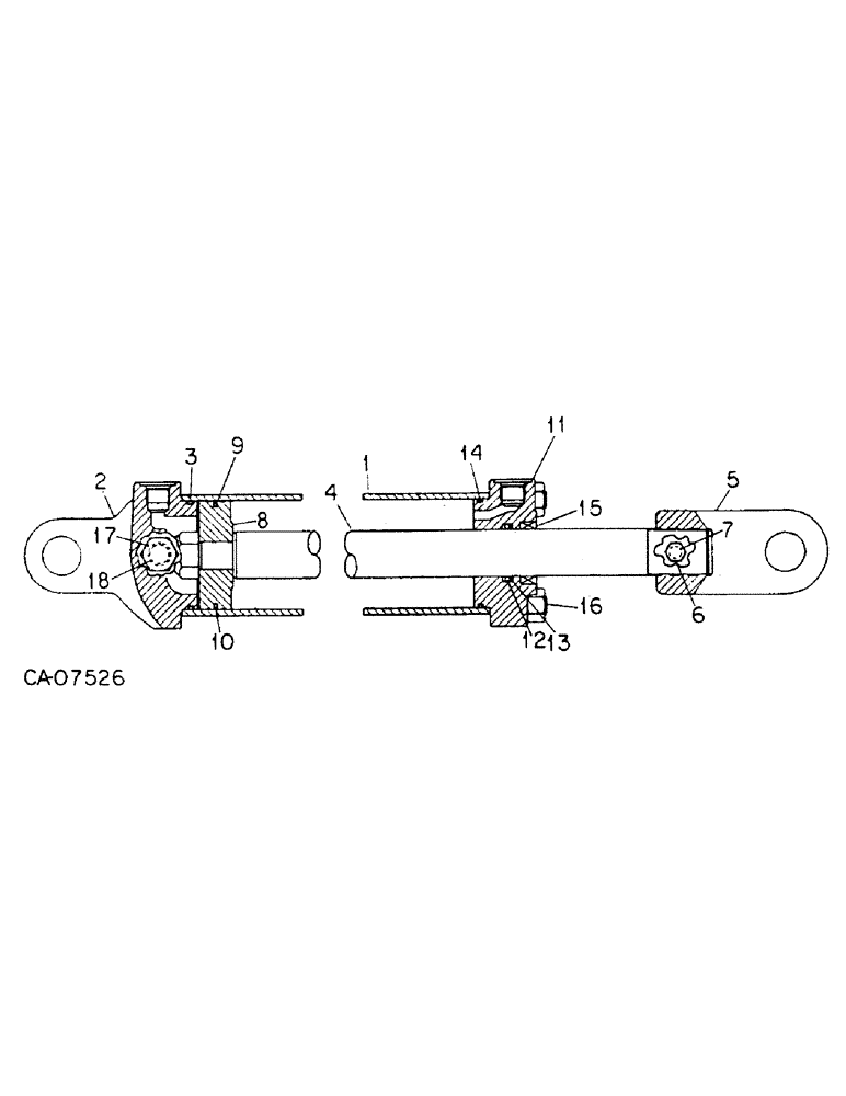 Схема запчастей Case IH 415 - (B-23) - HYDRAULIC CYLINDER 3.5 X 16, IH 