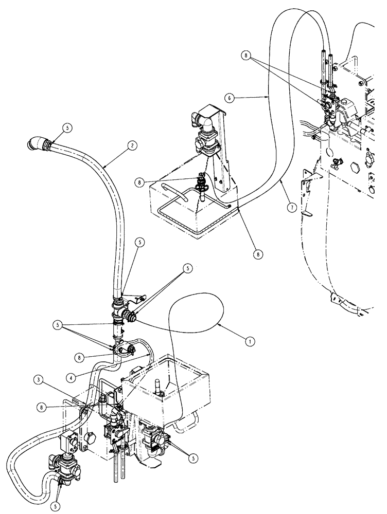 Схема запчастей Case IH SPX4410 - (11-042) - CHEMICAL INDUCTOR HOSING GROUP Options