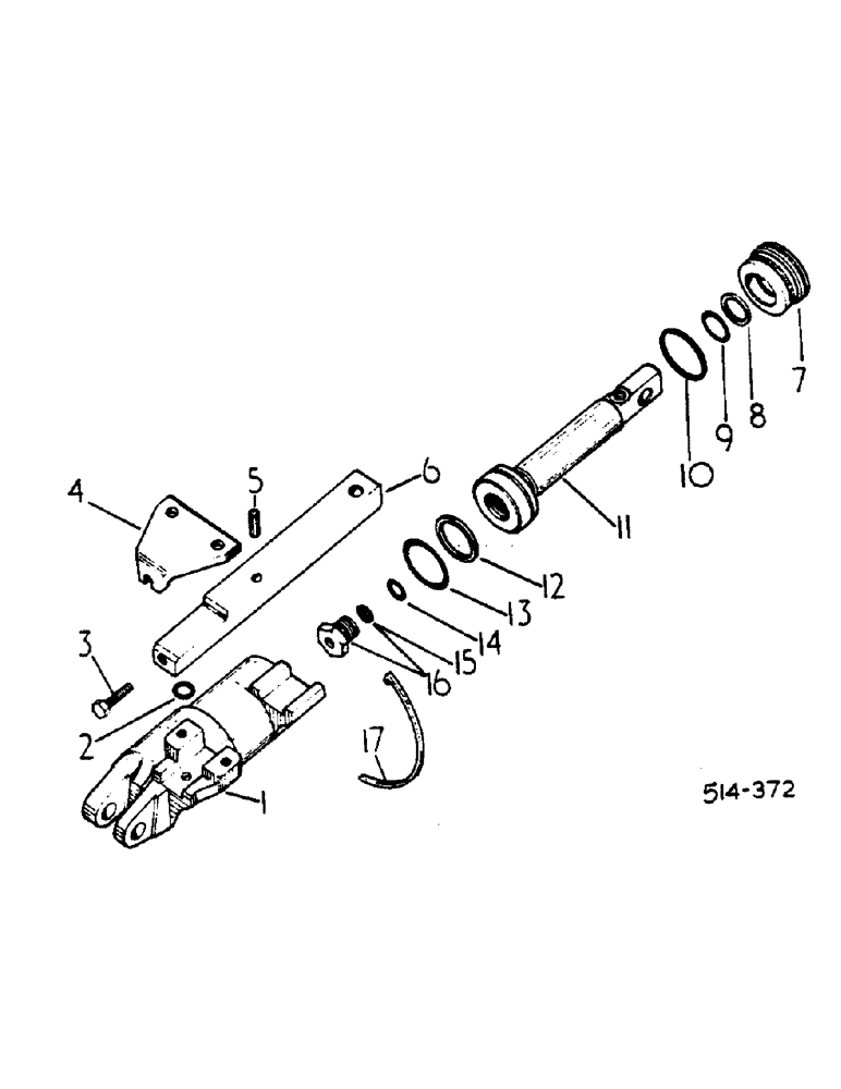 Схема запчастей Case IH HYDRO 84 - (07-12) - DRIVE TRAIN, PUMP SERVO CYLINDER, HYDRO 84 TRACTORS (04) - Drive Train