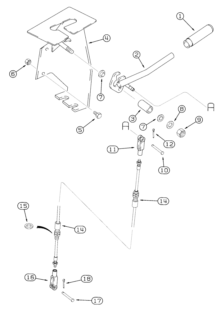 Схема запчастей Case IH 2155 - (9A-02) - AUXILIARY DRUM DRIVE CONTROL (13) - PICKING SYSTEM