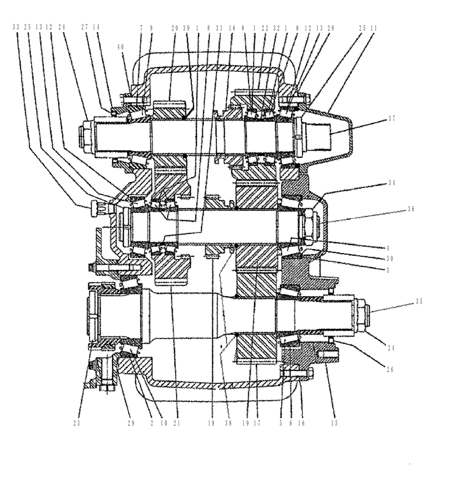 Схема запчастей Case IH FLX3010 - (03-005) - TRANSFER CASE, SERVICE PARTS (03) - TRANSMISSION