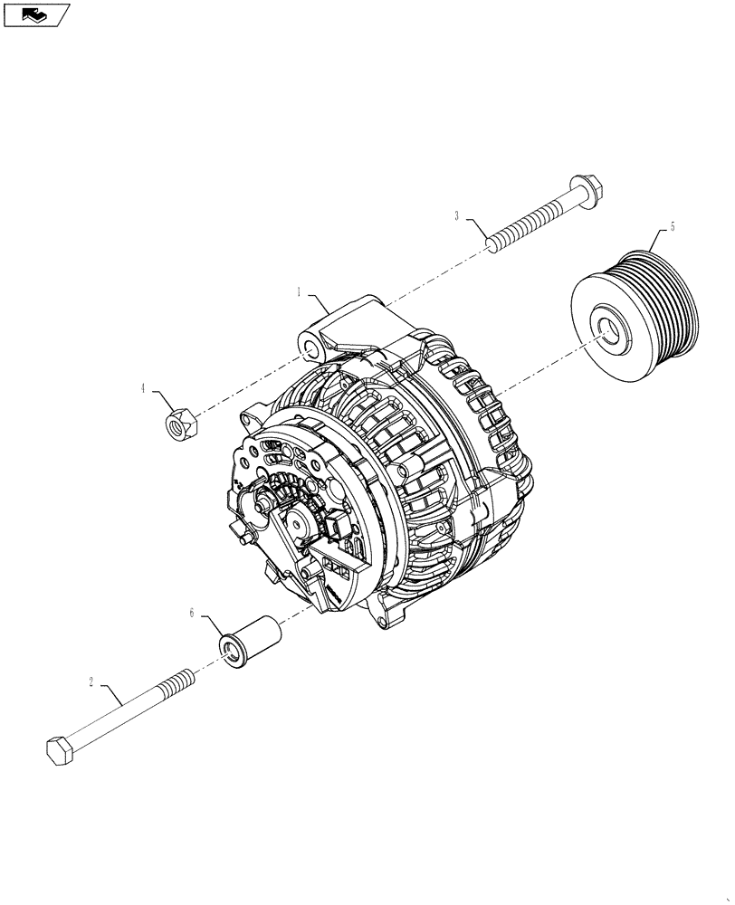 Схема запчастей Case IH 4430 - (55.301.01) - ALTERNATOR (55) - ELECTRICAL SYSTEMS