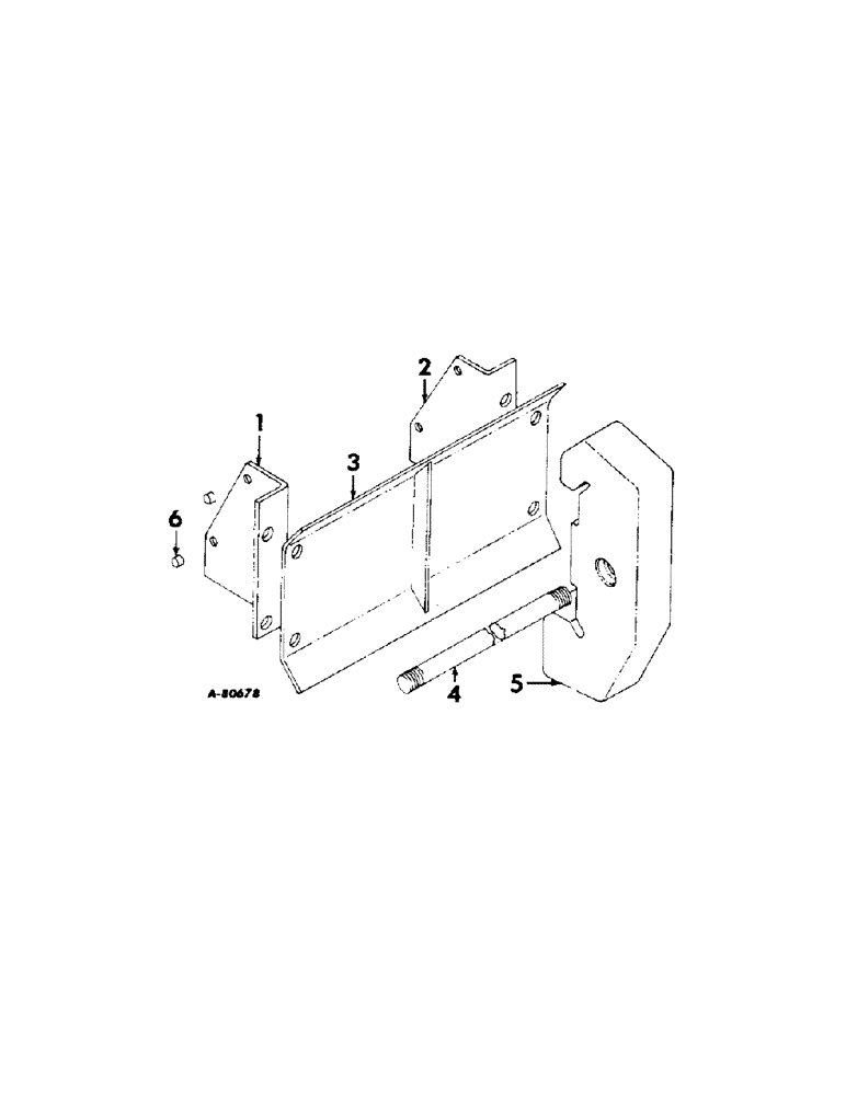 Схема запчастей Case IH 2404 - (137[A]) - MISCELLANEOUS EQUIPMENT, FRONT END WEIGHT BRACKET AND WEIGHTS, INTERNATIONAL SERIES WITH BACKHOE Miscellaneous Equipment