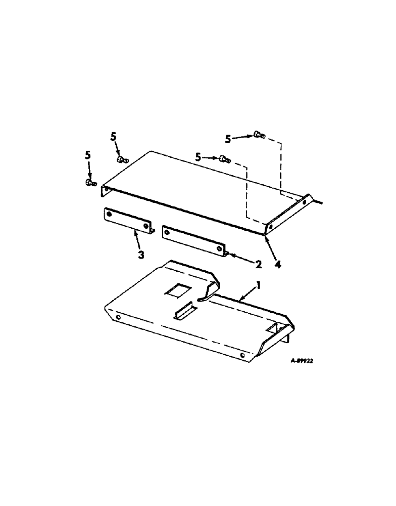 Схема запчастей Case IH 664 - (08-09[1]) - ELECTRICAL, BATTERY TRAY (06) - ELECTRICAL