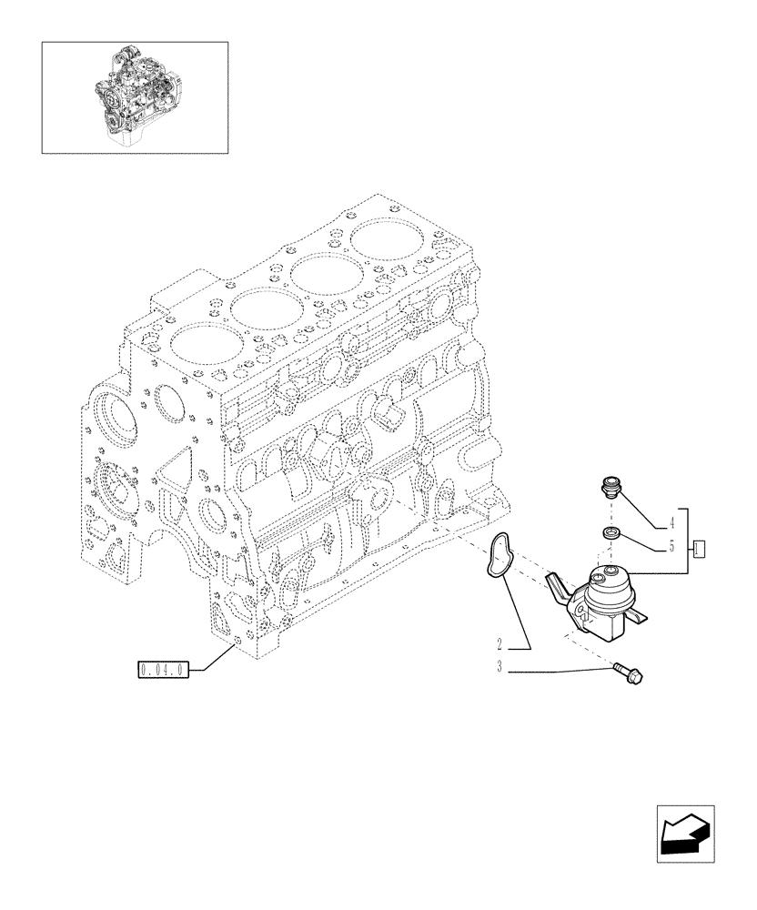 Схема запчастей Case IH F4BE0484C D601 - (0.20.1[01]) - FUEL PUMP 