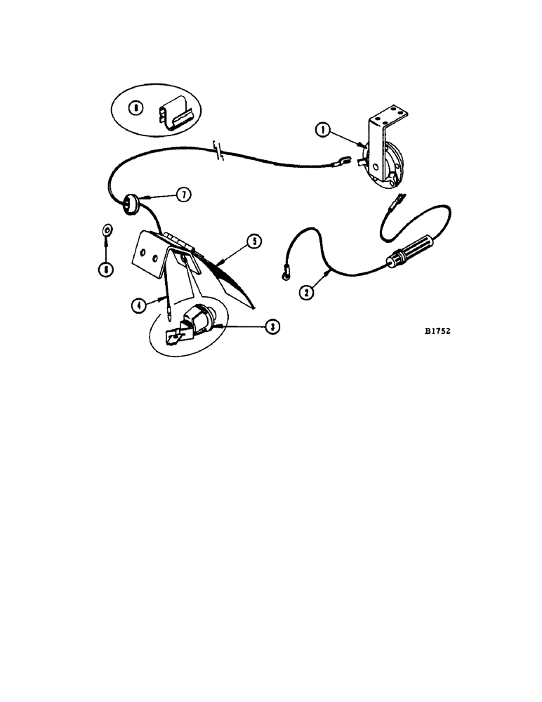 Схема запчастей Case IH 1060 - (198[1]) - WARNING HORN ATTACHMENT (55) - ELECTRICAL SYSTEMS