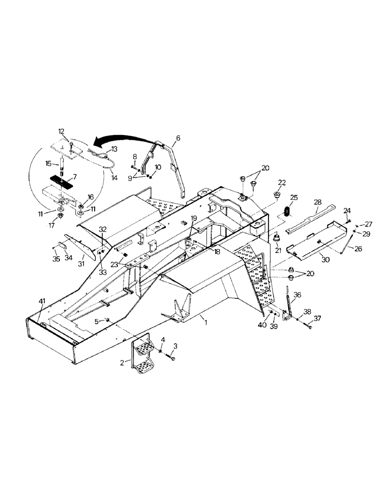 Схема запчастей Case IH CS-360 - (06-01) - FRONT FRAME ASSEMBLY (12) - FRAME