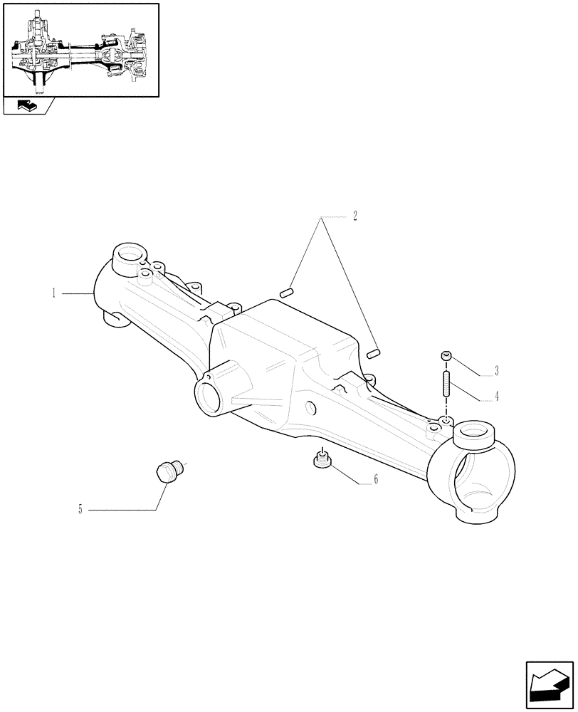 Схема запчастей Case IH PUMA 125 - (1.40.3/01) - (CL.3) SUSPENDED FRONT AXLE WITH HYDR. DIFFER. LOCK, STEERING SENSOR AND BRAKES - BOX (VAR.330427) (04) - FRONT AXLE & STEERING