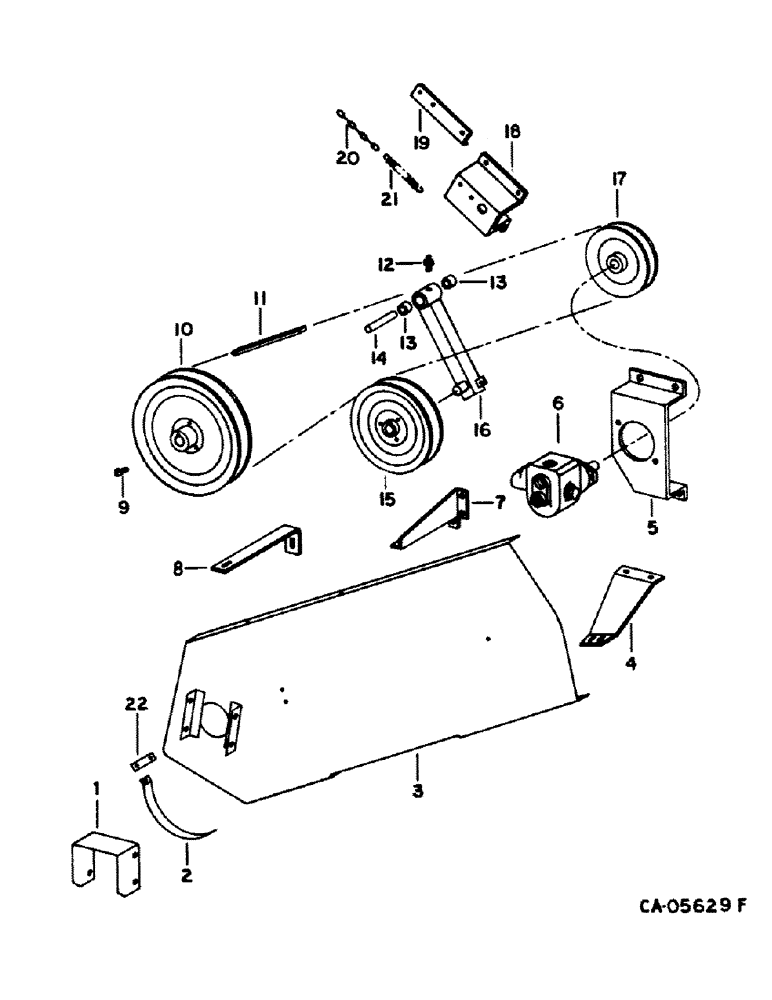 Схема запчастей Case IH 1480 - (10-56) - HYDRAULICS, HYDRAULIC REEL DRIVE, W/O ROCK TRAP OR FEEDER REVERSER SEPARATOR PARTS (07) - HYDRAULICS