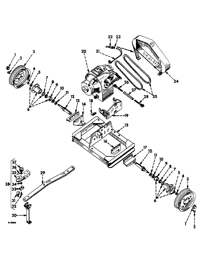 Схема запчастей Case IH FARMALL C - (200) - ATTACHMENTS, ELECTRALL, SPECIAL, GENERATOR AND EXCITER, FRAME AND RELATED PARTS Attachments