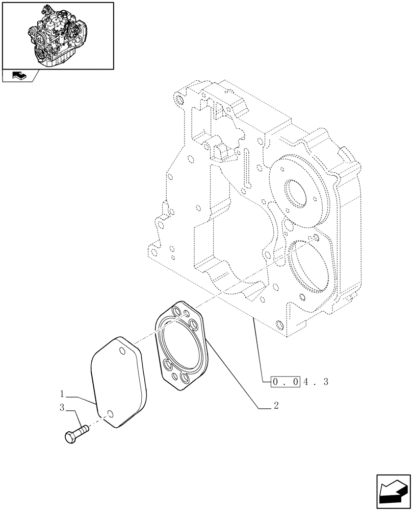 Схема запчастей Case IH F4GE9484A J600 - (0.35.0) - POWER TAKE OFF (2852174) 