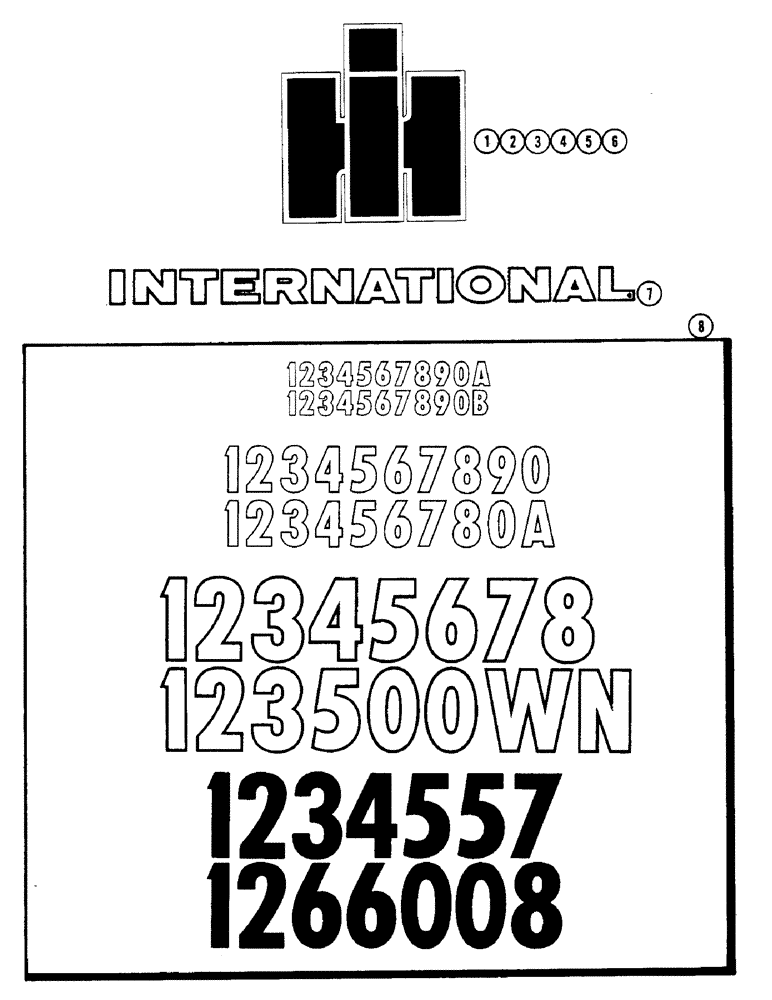 Схема запчастей Case IH 3450 - (90) - DECALS, TRADEMARK AND MODEL DESIGNATION, IH BUILT MACHINES 