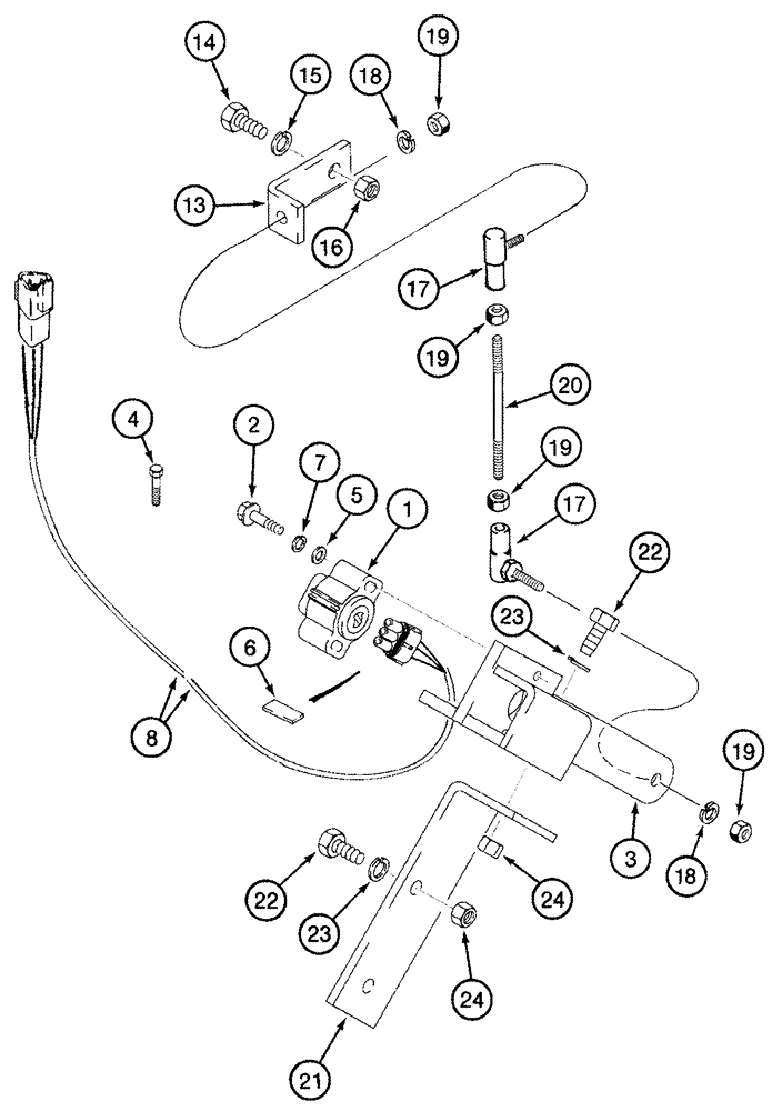 Схема запчастей Case IH 2366 - (04-30) - FIELD TRACKER® - MOUNTING, POTENTIOMETER (06) - ELECTRICAL