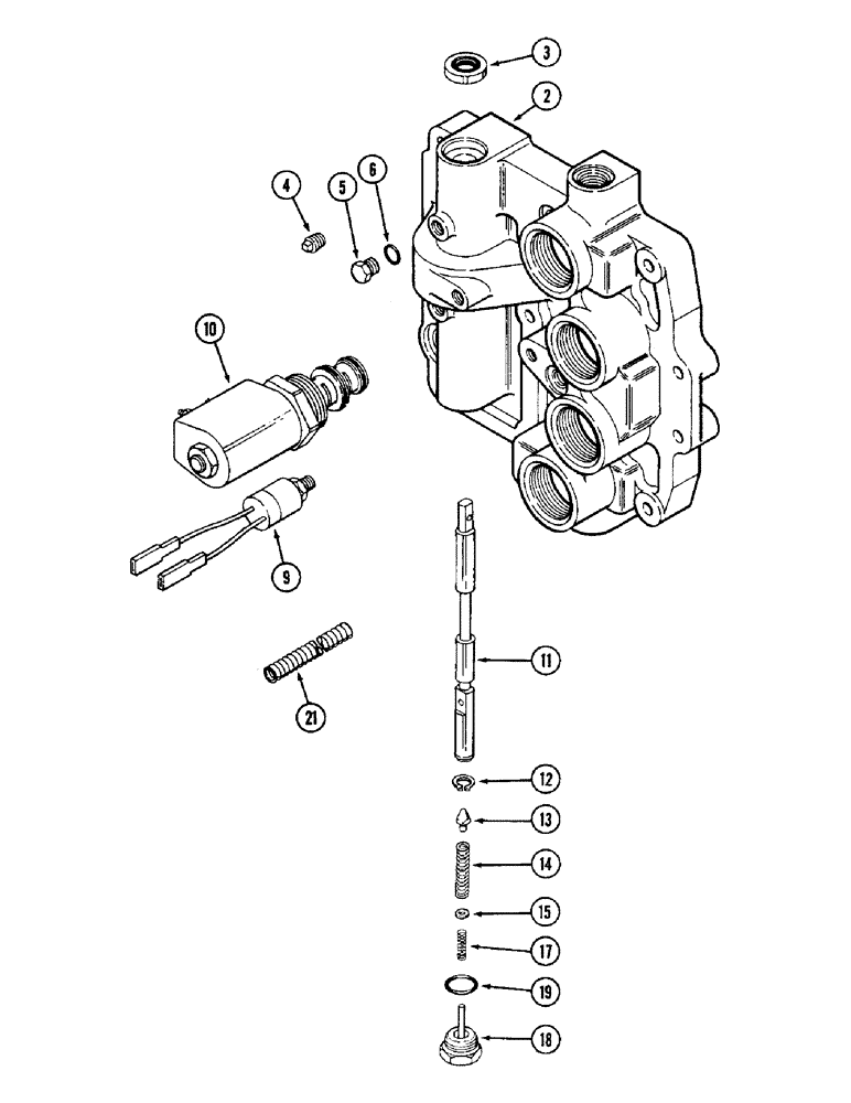 Схема запчастей Case IH 3294 - (6-168) - HYDRAULIC MANIFOLD ASSEMBLY, ELECTRIC SHIFT (06) - POWER TRAIN