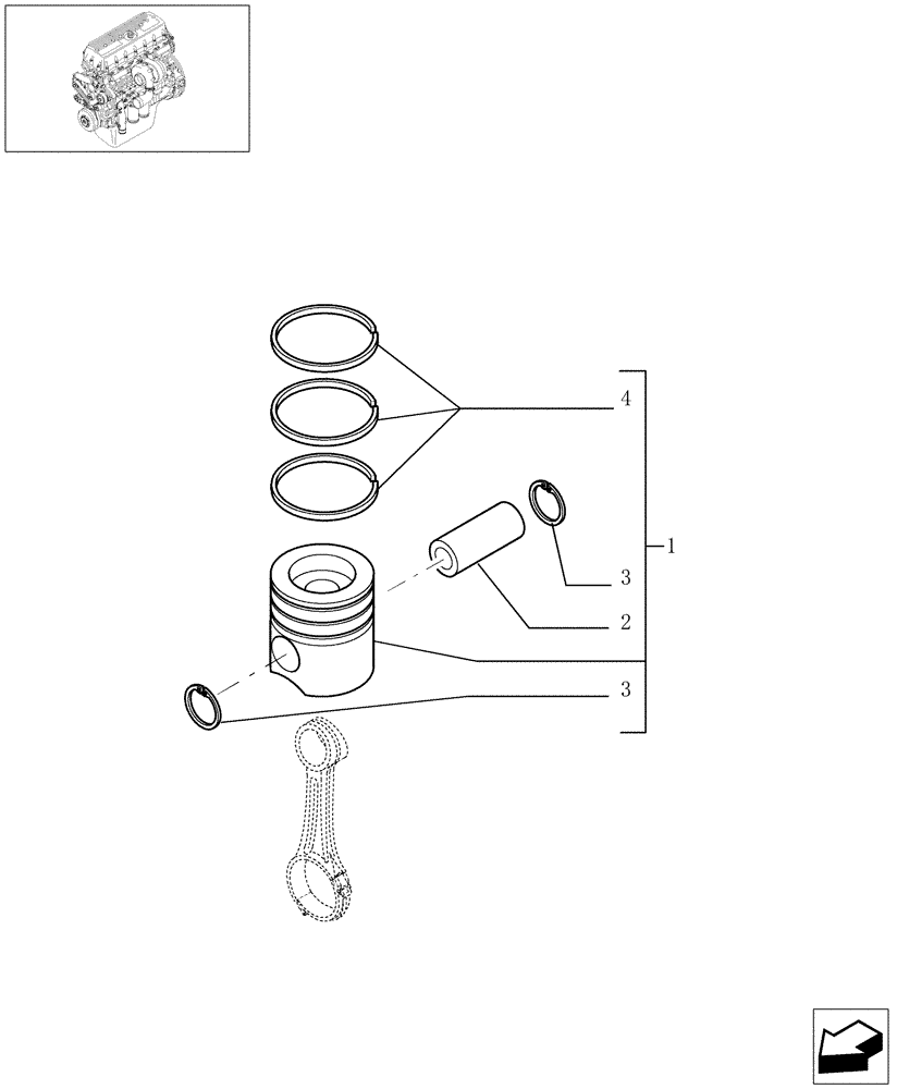 Схема запчастей Case IH STX430 - (02-34) - PISTON - ENGINE, STX & STEIGER 380 / 430 (02) - ENGINE