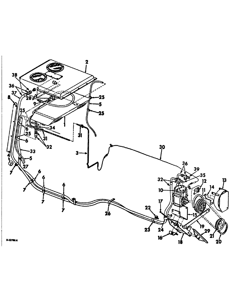 Схема запчастей Case IH 656 - (N-15) - PARTS ACCESSORIES AND ATTACHMENTS, TRACTOR CAB AIR CONDITIONER AND CONNECTIONS, FARMALL TRACTORS Accessories & Attachments