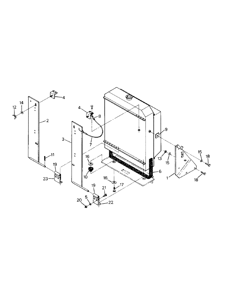 Схема запчастей Case IH STEIGER - (04-11) - RADIATOR MOUNTING (04) - Drive Train