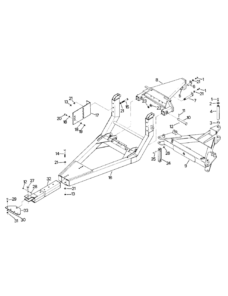 Схема запчастей Case IH ST220 - (10-34) - UTILITY BLADE FRAME, MODEL 615 AND 617, HYD TILT ANGLE (19) - OPTIONS