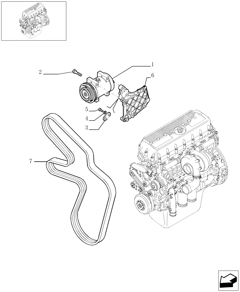 Схема запчастей Case IH STEIGER 385 - (09-55) - COMPRESSOR, AIRCOND., STEIGER 385 / 435 (09) - CHASSIS