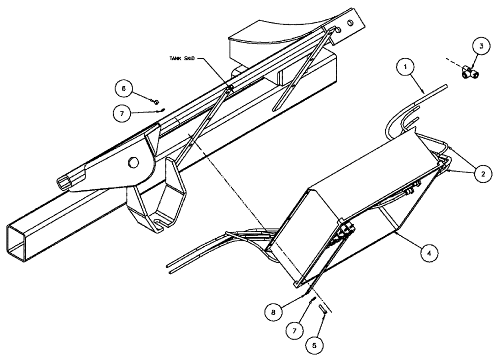 Схема запчастей Case IH 610 - (03-035) - PNEUMATIC MANIFOLD (09) - BOOMS