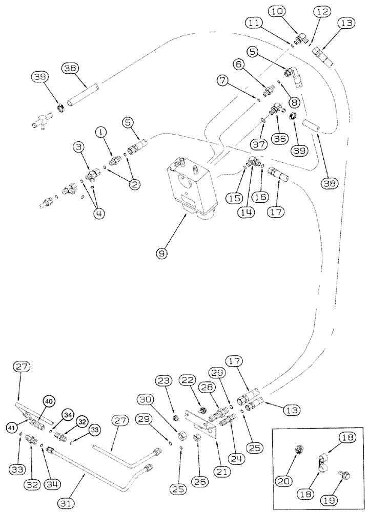 Схема запчастей Case IH 2344 - (07-02) - HYDRAULICS - BRAKES, MASTER (5.1) - BRAKES