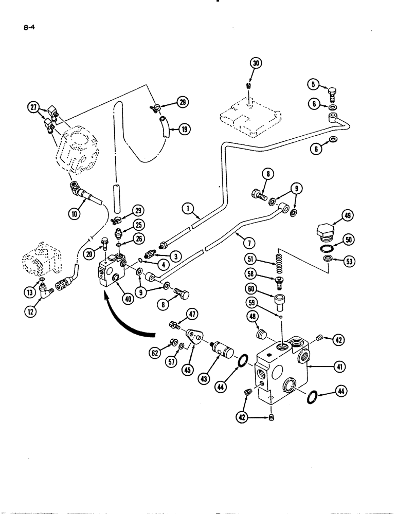 Схема запчастей Case IH 1130 - (8-04) - HYDRAULIC CONTROL VALVE SYSTEM (08) - HYDRAULICS