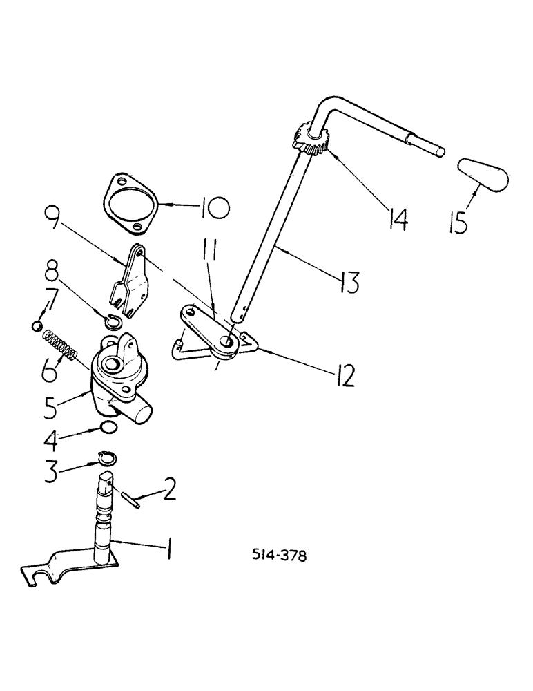 Схема запчастей Case IH 784 - (07-094) - TORQUE AMPLIFIER LEVER AND CONNECTIONS (04) - Drive Train