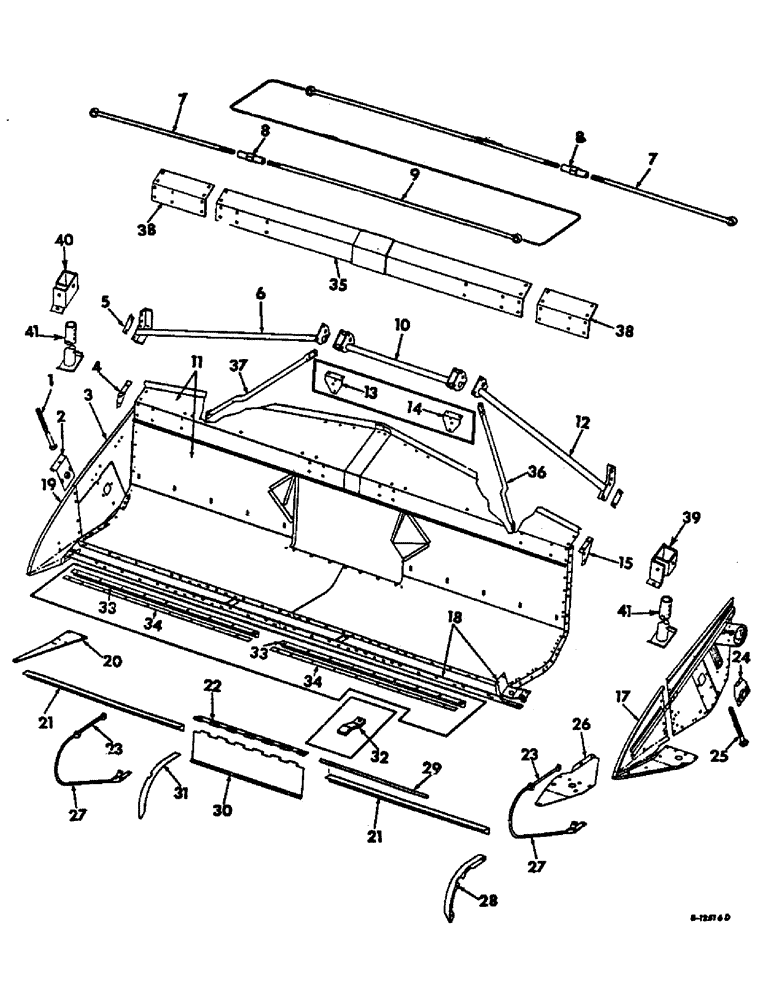 Схема запчастей Case IH 403 - (015) - PLATFORM (58) - ATTACHMENTS/HEADERS