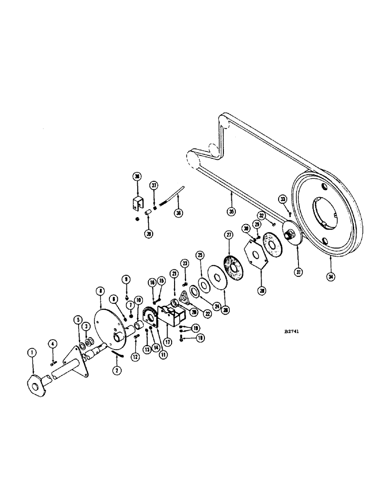 Схема запчастей Case IH 960 - (017A) - HART-CARTER PICKUP REEL DRIVE (58) - ATTACHMENTS/HEADERS