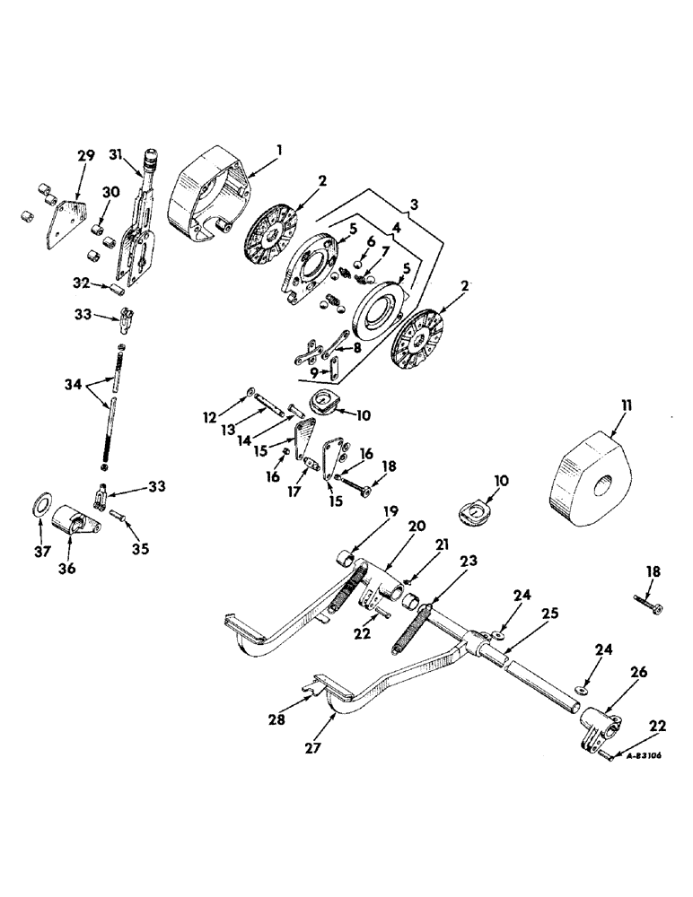 Схема запчастей Case IH B414 - (120) - BRAKES, BRAKES, BRAKE LOCK AND CONNECTIONS, 6-1/2 X 3-1/2 INCH (5.1) - BRAKES