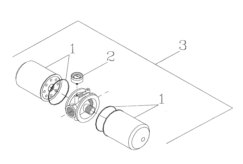 Схема запчастей Case IH 7700 - (B14[01]) - SUCTION FILTER Hydraulic Components & Circuits