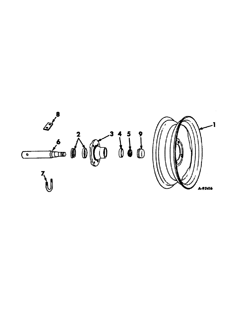 Схема запчастей Case IH 30 - (C-05) - WHEELS, FOR FIVE AND SEVEN WHEEL RAKES 