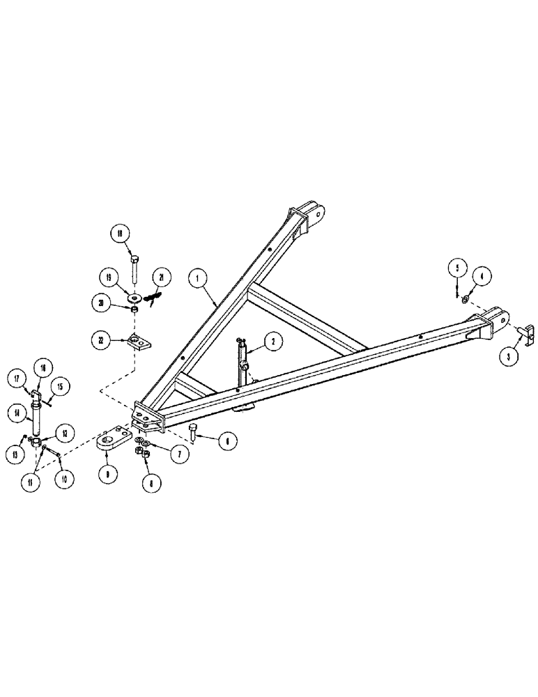 Схема запчастей Case IH CONCORD - (B32) - DRAWPOLE, FRONT TOW AIR SYSTEM 