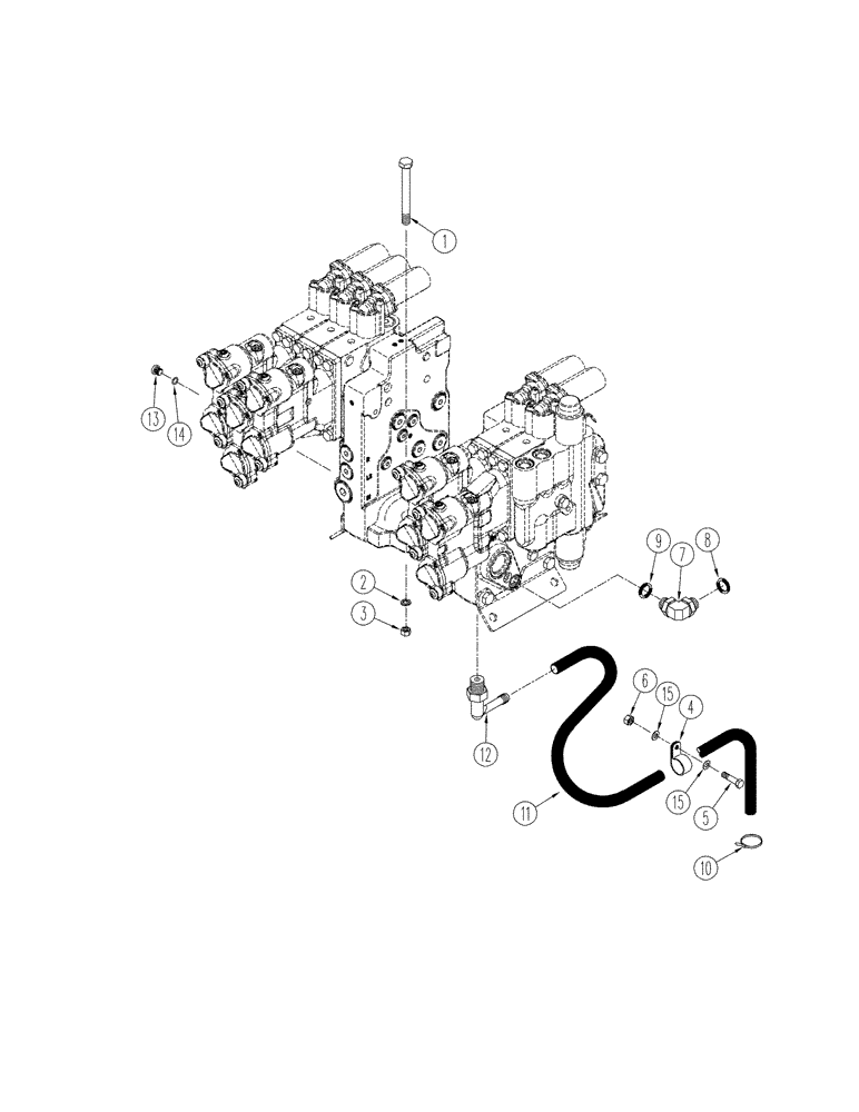 Схема запчастей Case IH STX325 - (08-24) - HYDRAULIC REMOTE CONTROL VALVE (08) - HYDRAULICS