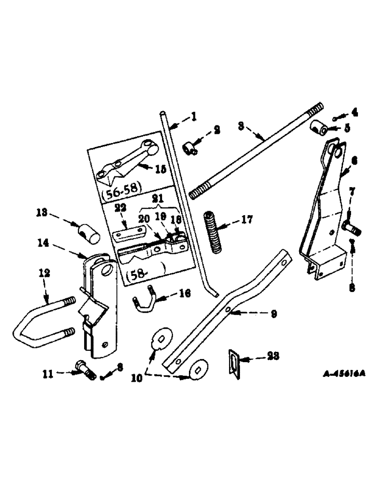 Схема запчастей Case IH 266 - (R-03) - FIRST GANG PARALLEL LINKAGE 