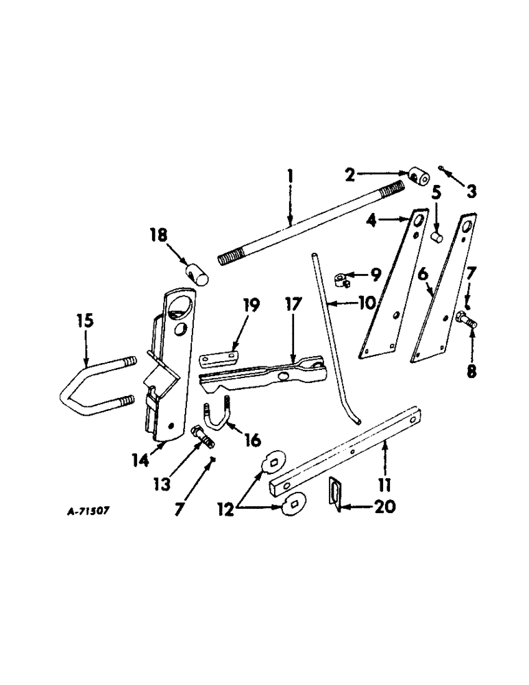 Схема запчастей Case IH 268 - (S-06) - FOURTH GANG PARALLEL LINKAGE 