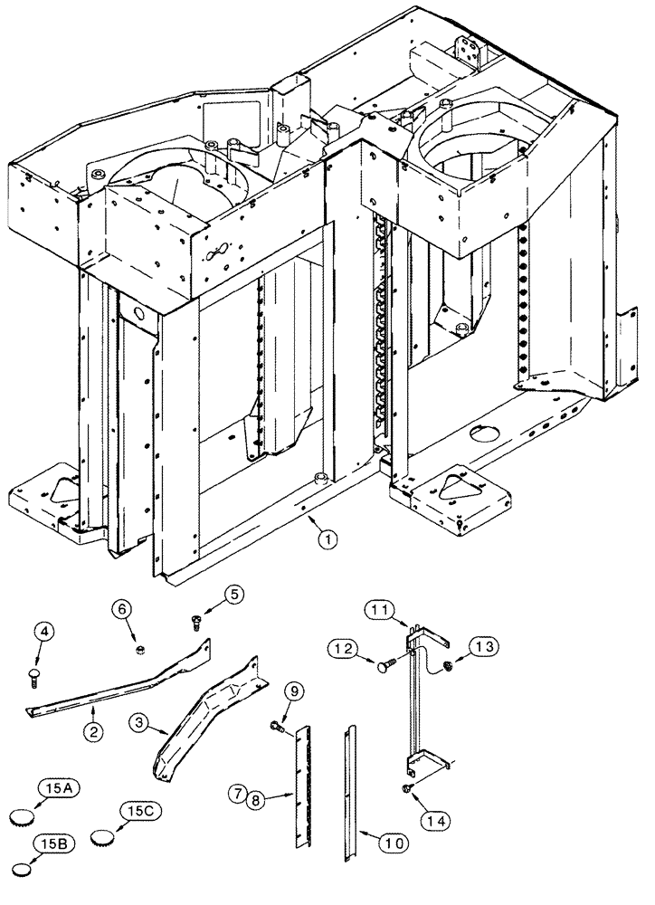 Схема запчастей Case IH CPX420 - (09A-40) - DRUM HOUSING SERVICE KIT (13) - PICKING SYSTEM