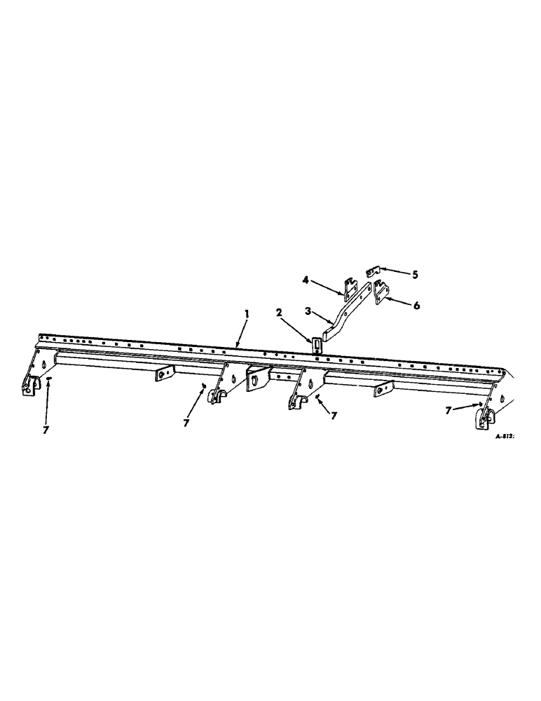 Схема запчастей Case IH 466 - (J-03) - MAIN FRAME AND CYLINDER BRACKET 