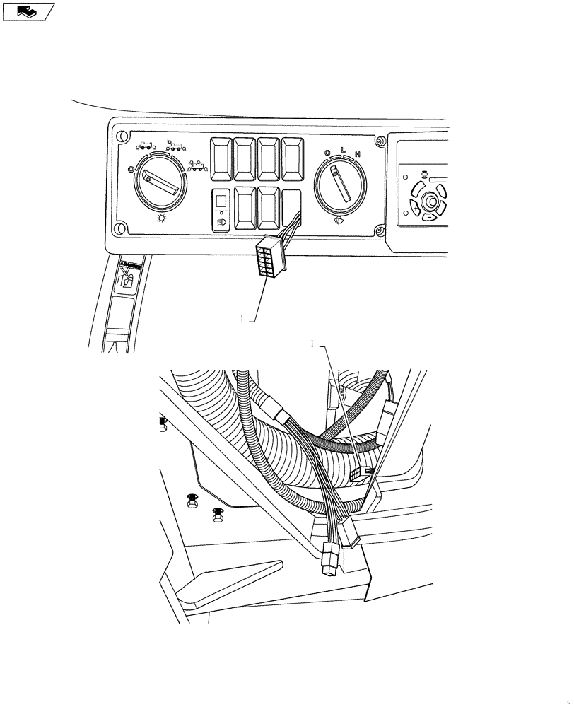 Схема запчастей Case IH 4420 - (11-087) - NOSELECT AUTOGUIDANCE GROUP Options