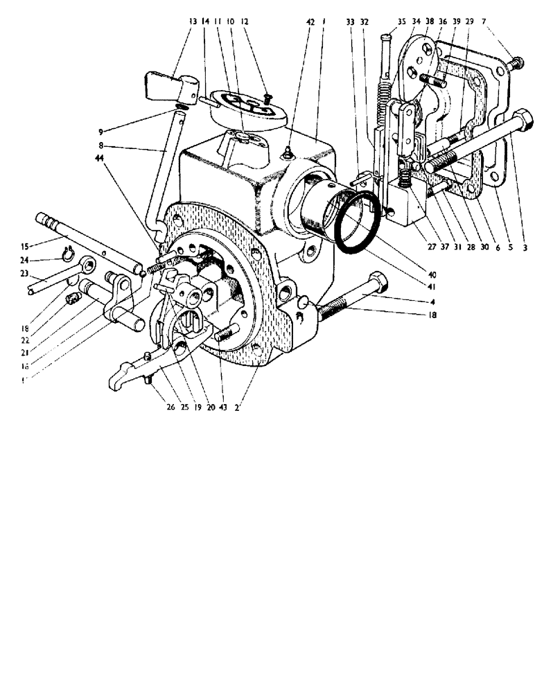 Схема запчастей Case IH 880A - (046) - CONTROL MECHANISM (07) - HYDRAULIC SYSTEM