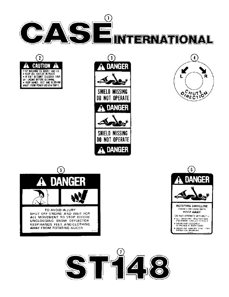 Схема запчастей Case IH ST148 - (60) - DECALS 