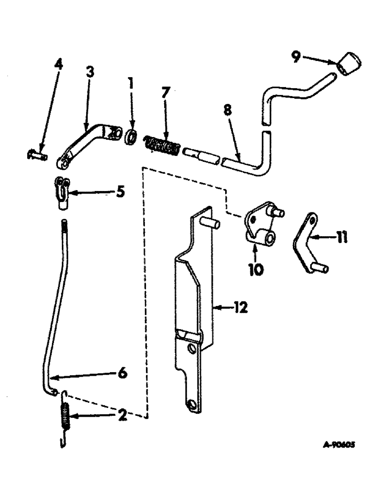 Схема запчастей Case IH 1456 - (07-31) - DRIVE TRAIN, INDEPENDENT POWER TAKE-OFF LEVERS AND CONTROLS (04) - Drive Train