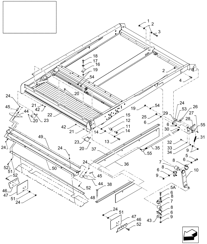 Схема запчастей Case IH 7010 - (74.114.06[01]) - UPPER SHAKER SHOE - 7010/8010 (74) - CLEANING