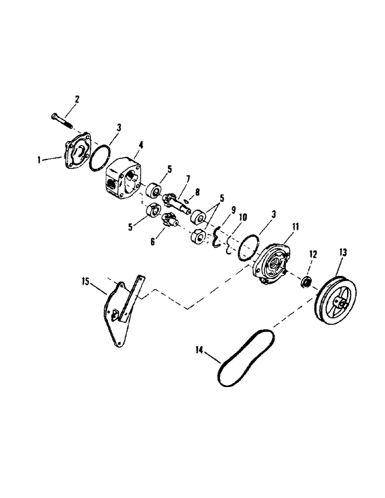 Схема запчастей Case IH STEIGER - (04-18) - TRANSMISSION COOLER PUMP (04) - Drive Train