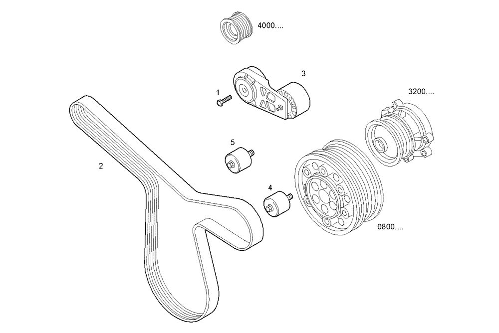 Схема запчастей Case IH F3AE0684J B901 - (3240.144/01) - PULLEYS AND BELTS 