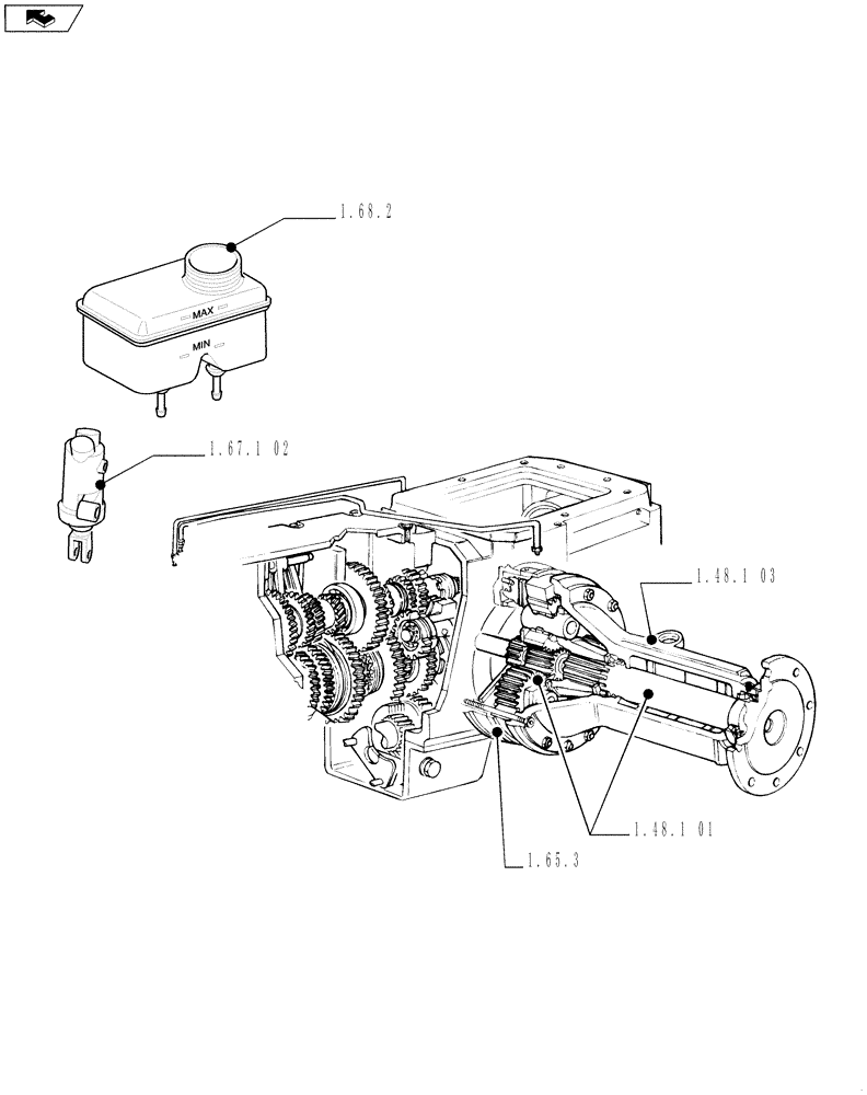 Схема запчастей Case IH FARMALL 60 - (SEC. 05) - REAR AXLE (00) - GENERAL