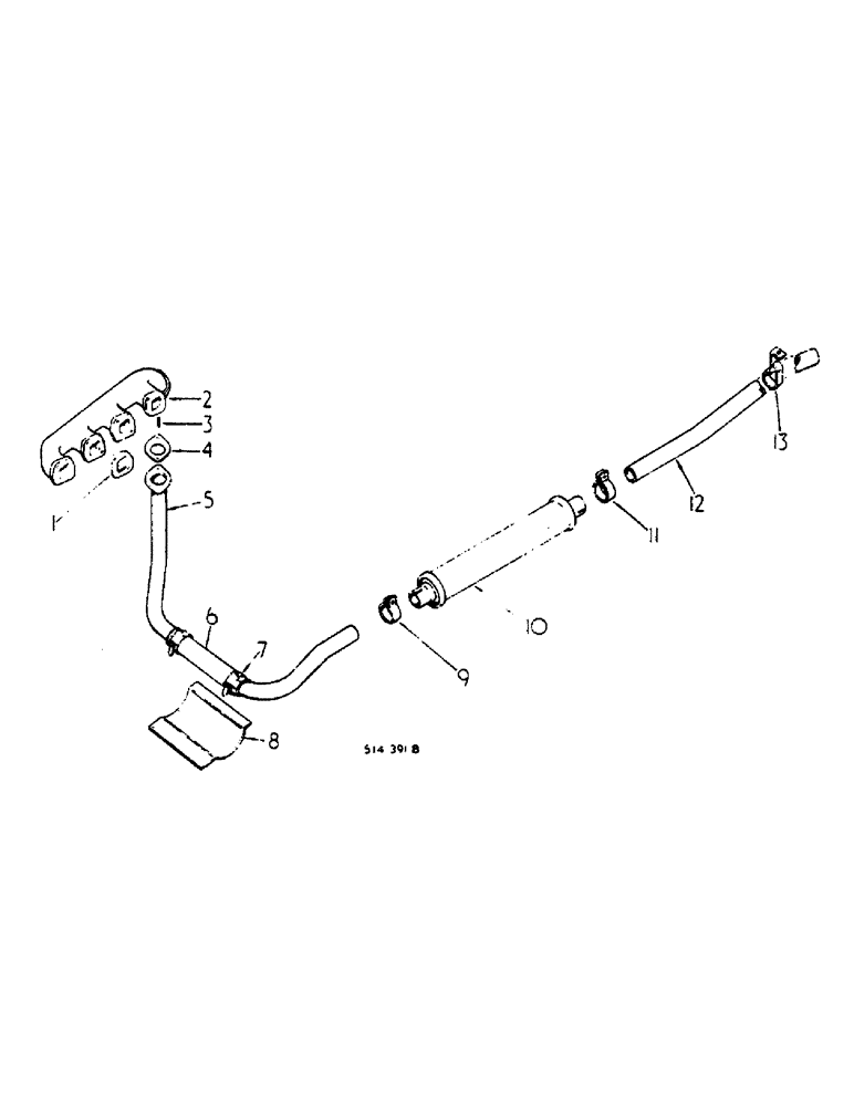 Схема запчастей Case IH HYDRO 84 - (12-08) - POWER, UNDERSLUNG EXHAUST Power