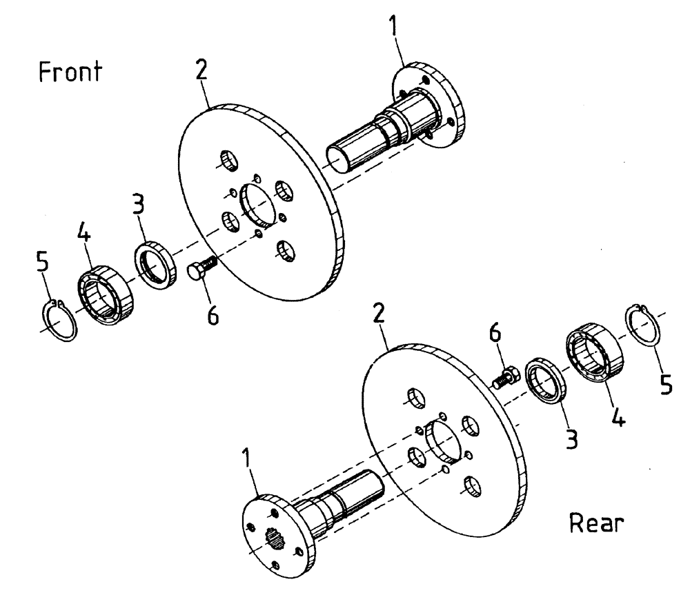 Схема запчастей Case IH AUSTOFT - (A02-05) - BRAKE DISCS Mainframe & Functioning Components